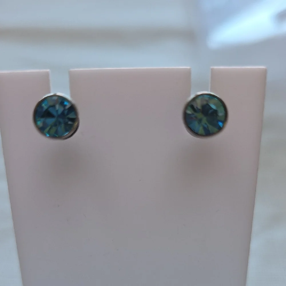 Elegant Blue Stud Earrings